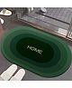 UMAI Polyester Non-Woven Felt Bathroom Mat (40 * 60cm) Bath Mat | Anti Skid Mat for Bathroom Floor | Bathroom Accessories | Bathroom Mats Water Soak | Non Slip Mat for Bathroom | Floor Mat (Green)