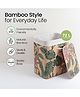 Mush Bamboo Wooden Laundry Basket - Printed Rectangle