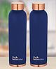 The Better Home Copper Water Bottle 1 Litre | BPA Free Leak Proof Bottle for School Kids | Non Plastic Bottles for Office 1+ Litre Capacity | Water Bottal | Dr Copper Water Bottle | Blue Bottle| Pack