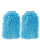 2  Chenille Microfiber Wash Mittdouble sided|SHXNEFSST2|blue