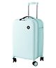 THE CLOWNFISH Valencia Series Small 20inch Trolley Bag for Travel | Suitcase for Travel | Collapsible Easy-to-Store | with Cover | Water Resistant Cabin Trolley Bag | Green