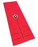 Strauss Pure Cotton Yoga Mat for Women & Men, 2X6 feet, 5mm thick, Anti Slip, Home Exercise & Pilates, Breathable, Sweat Absorbent & Eco-Friendly material (Red)
