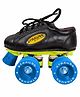 Strauss Shoe Skate with Rubber Wheel, Gripper, Size- 1, Blue  Black