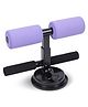 Strauss Sit-Up Bar | Portable Bar with Foam Handle and Rubber Suction | Push-ups Assistant Device for Weight Loss | Ideal for Abs Home Workout & Abdominal Curl Exercise Trainer, (Purple)