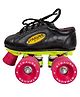 Strauss Shoe Skate with Rubber Wheel, Gripper, Size- 6, Red  Black