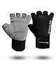 Strauss Suede Gloves, Grey/Black, Medium