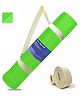 Strauss Anti Skid TPE Yoga Mat with Carry Strap, 8mm, (Green)