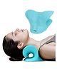 Strauss Neck Support Stretcher | Cervical Pillow | Cervical Traction Device for Relieve in Headache, Muscle Tension, Neck Pain, Shoulder Pain & Spine Alignment | Acupressure Chiropractic Pillow,(Blue)