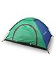 Strauss Portable Tent for Camping | Ideal for 4 Person | Added Top Layer for Protection | Easy Setup for Picnic, Travel, Hiking, Trekking, Outdoor Camping | Waterproof Tent (Blue/Green)