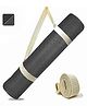 Strauss Anti Skid TPE Yoga Mat with Carry Strap , 6mm, (Black)