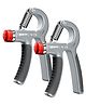 2  Strauss Adjustable Hand Grip Strengthener, (Black/Grey)
