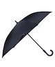 Strauss THE CLOWNFISH Umbrella Mighty Series Single Fold Auto Open J- shape Handle Waterproof Polyester 210 T Umbrellas For Men and Women (Black)