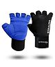Strauss Suede Gloves, Large, Blue/Black