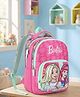 Barbie Height 14 Inches School Bag 15 Litres With 2 Compartment &  1 Front Pocket - Pink