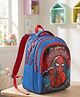 Spider Man Height 16 Inches School Bag 15 Litres With 3 Compartments - Red & Blue