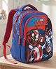 Avengers School Bag 15 litres  3 Compartment Blue - Height 14 Inches