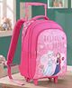 Disney Princess Height 18 Inches Trolley School Bag 35 litres With 3 Compartments - Pink