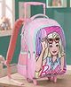 Barbie Height 18 Inches Trolley School Bag 35 Litres With 3 Compartments - Lavender