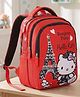 Hello Kitty Height  14 Inches School Bag 11 Litres 3 Compartment - Red