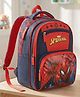 Spider Man Height 14 Inches School Bag 15 Litres With 2 Compartment & 2 Front Pocket - Red