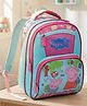 PEPPA PIG Height 14 Inches School Bag 15 Litres With 2 Compartment & 2 Front Pockets - Pink & Light Blue