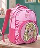 Barbie Height 13 Inches School Bag 10.5 Litres With 1 Compartment, 1 Front Pocket - Pink