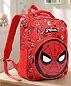 Spider Man Height 13 Inches School Bag 10.5 Litres With 1 Compartment & 1 Front Pocket - Red