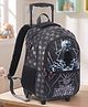 Black Panther Trolley School Bag Glow in Dark 22 Litres 2 Compartment, 1 Front Pocket Black- 16 Inches