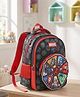 Avengers Height 14 Inches School Bag 14 Litres With 2 Compartments &  1 Front Pocket - Black