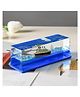 ADKD Acrylic Titanic Liquid Wave Cruise Ship Car Dashboard & Interior Decoration, Nautical Showpiece for Home, Office & Gifting (Color and Design May Vary)