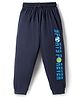 Taeko Single Jersey Knit Full Length Lounge Pant with Sport Print - Light Blue