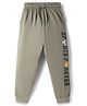 Taeko Single Jersey Knit Full Length Lounge Pant with Sport Print - Olive Green