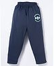 Taeko Single Jersey Knit Full Length Track Pant with Skating Print - Light Blue