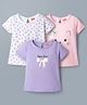 Babyhug Cotton Knit T-Shirts Half Sleeves with Graphics Multi Color 9-12 Months Pack of 3