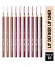 Hilary Rhoda Lip Definer Lip Liner | Smudge-Proof Lip Pencil | Multicolor | Set of 10 - 1.2 g x 10