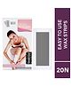 Hilary Rhoda Easy To Use Wax Strips | Gel Wax Hair Removal | 20 Strips