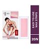 Hilary Rhoda Easy To Use Wax Strips | Gel Wax Hair Removal | 20 Strips