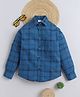 BAATCHEET Cotton Woven Full Sleeves Checked Shirt - Blue