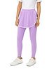 Plan B Cotton Knit Solid Skeggings - Lavender