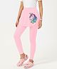 Plan B Cotton Knit Unicorn Printed Skeggings - Baby pink