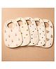 Honor Your Home  Cotton Muslin Bibs Waterproof Pack of 5 - Beige