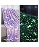 Honor Your Home - Glow in the dark blanket (Unicorn) - Purple