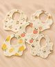 Honor Your Home - 100% Cotton Muslin 6 Layer bibs (Pack of 5) - Beige