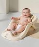 StarAndDaisy Baby Bath Seat Newborn to 0-18 Months, Non-Slip, Adjustable, Portable, Comfortable, Hygienic Baby Bather Beige
