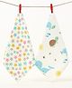 StarAndDaisy Muslin Face Cloth/Hankies Pack of 2 Extra Soft, for Newborn Baby, for Infants, Toddlers, Kids, Reusable, 100% Pure Cotton Napkins - Assorted