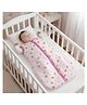 StarAndDaisy Sleeping Sack for Baby 0 to 12 Months / 100% Pure Organic Sleeping Sack Swaddle for New Born/Soft & Breathable Multipurpose Baby Sleep Sack -Pink Strawberry Print