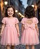 Mark & Mia Half Sleeves Solid Party Dress - Pink