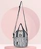 PB Pearlbags Striped & Unicorn Printed Sling Bags - Grey