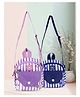 PB Pearlbags Set Of 2 Striped & Unicorn Printed Sling Bags -Lavender & Blue