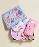 The Cradle Box Tiny Splash 5 Pcs Newborn Baby Girl Bath Hamper - Pink (0-24 Months)